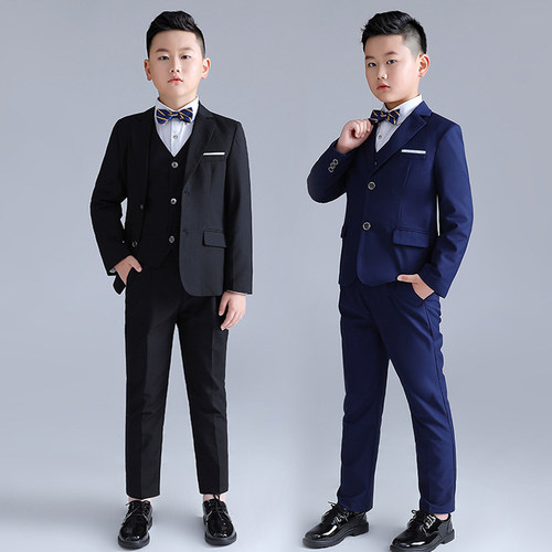 西服加肥大码英伦风儿童钢琴