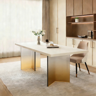 渐变黄茶V型亚克力桌腿支架支撑板导台茶几书桌悬浮桌脚加工定制