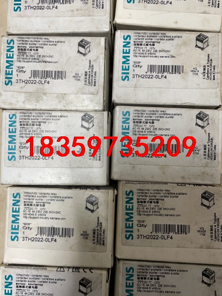 西门子继电器高铁专用 3TH2022-0LF4 DC77-1议价