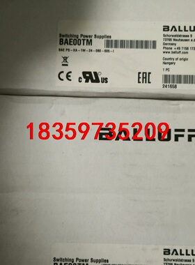 巴鲁夫BALLUFF BAE00TM  BAE PS-XA-议价