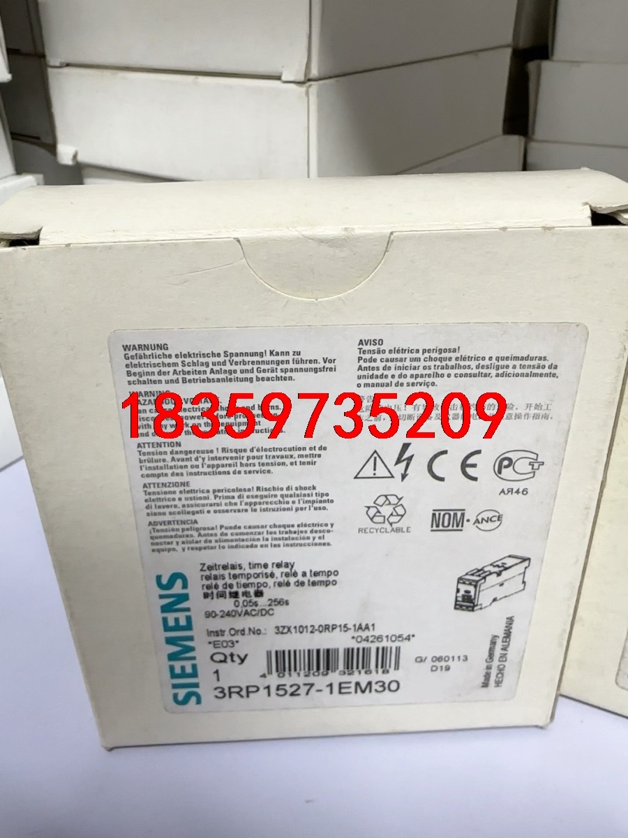 西门子继电器 3RP1527-1EM30 全新原装正品议价