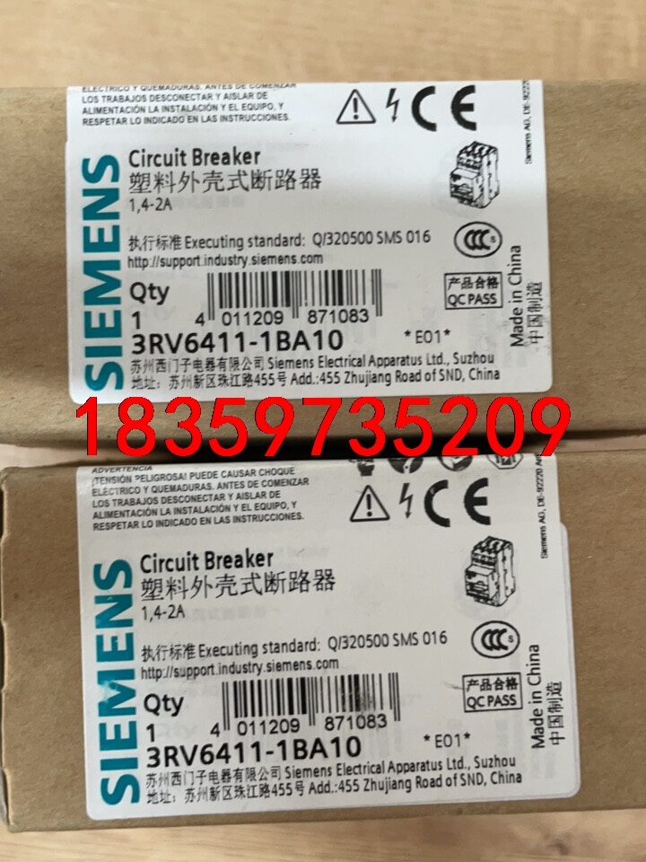 西门子马达断路器 3RV6411-1BA10西门子马达断路器议价