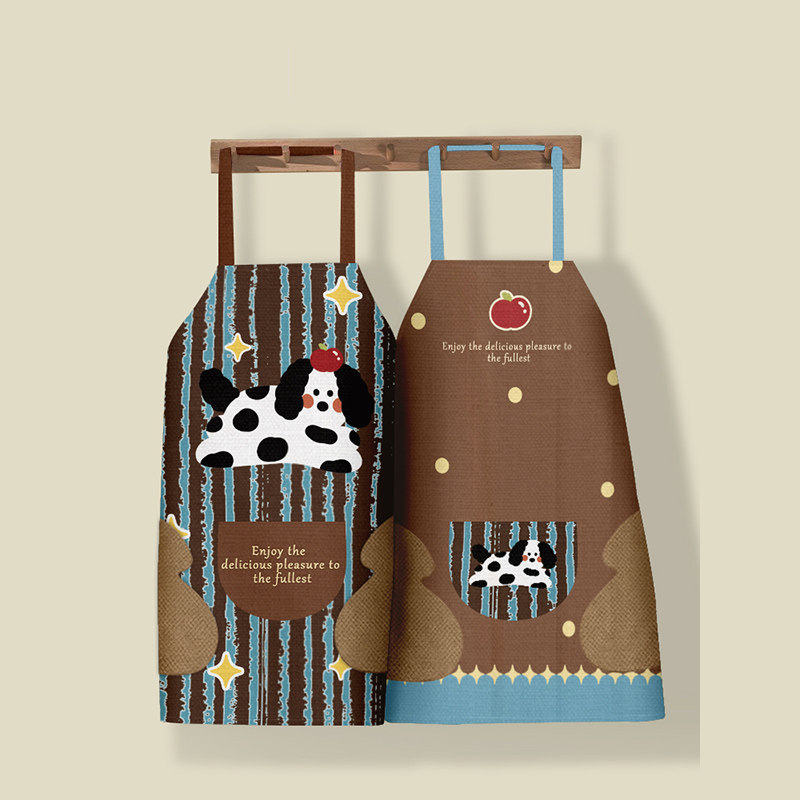 多巴胺卡通布艺棉麻围裙少女心卡通烘焙厨房个性创意家用无袖罩衣,家庭/个人清洁工具,围裙,淘宝优惠券,粉丝福利购,淘宝优惠卷