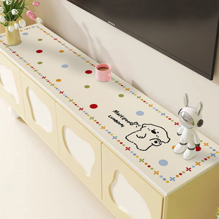 条形卡通动物皮革pvc餐桌垫防水防尘电视柜垫子鞋柜垫窗台垫桌垫