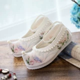 Ханфу обувь девочка обувь этническое стиль тканевая одежда для вышитых туфель