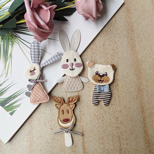 森女日韩卡通动漫布贴娃娃衣配饰胸针补丁手作diy服装 花边辅料