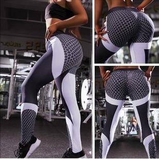 color digital Contrast honeycomb bottoming yoga sports