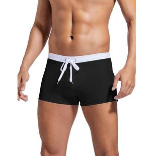 shorts drying Solid color and quick drawstring pants mens
