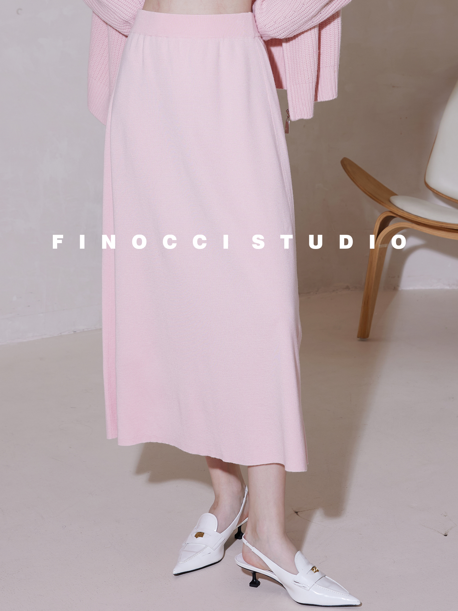 FINOCCI25春季新款温婉半身裙