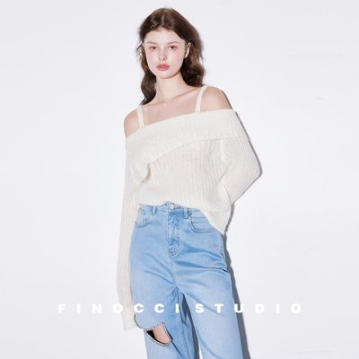 FINOCCI进口爱迪丝长毛羊绒毛衣