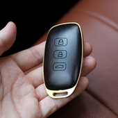 适用于三菱钥匙套欧蓝德劲炫奕歌改装 高端黑檀木车钥匙壳送礼佳品