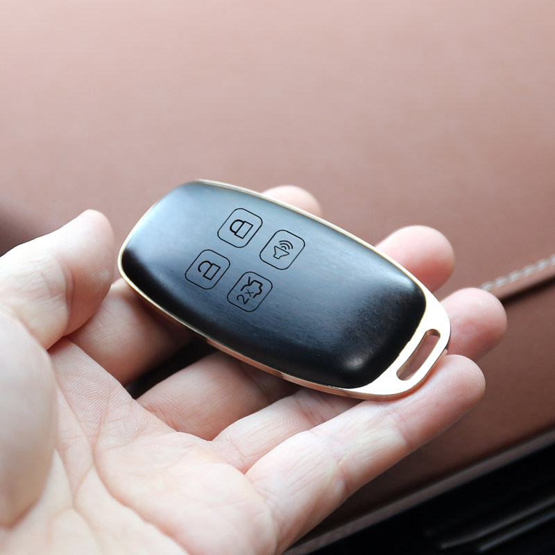 长安檀木高端私人定制车钥匙黄铜