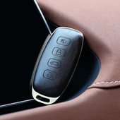 适用于牌魏派蓝山DHT高山改装 高端黄铜黑檀木车钥匙壳送礼佳品