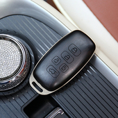 适用于丰田钥匙套塞纳凌放锐放威兰达改装 黑檀木车钥匙壳送礼佳品