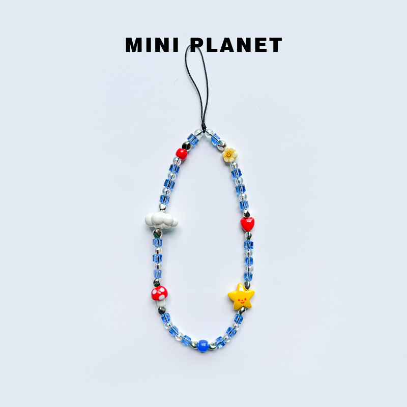MINIPLANET 原创珠饰/复古童趣 Y2K 千禧风 手机链CCD相机挂链