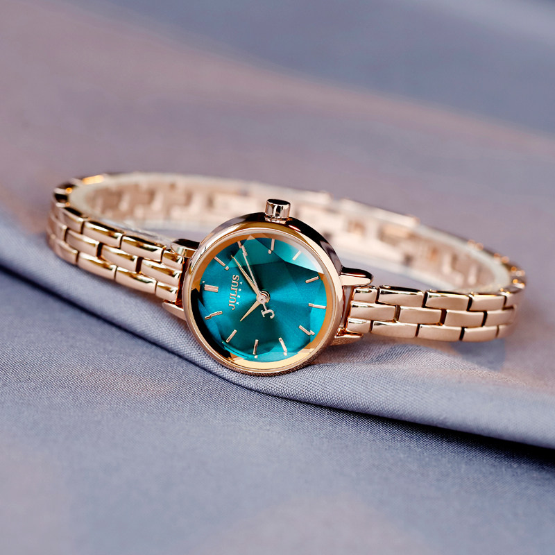 新款聚利时正品韩版钢带手表女时尚简约OL气质小表盘星空防水女表