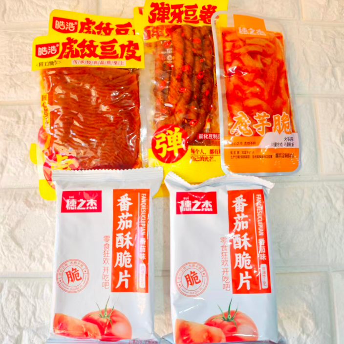 T 虎纹豆皮  豆卷 魔芋 酥脆片 500g左右称重,零食/坚果/特产,素肉,淘宝优惠券,粉丝福利购,淘宝优惠卷