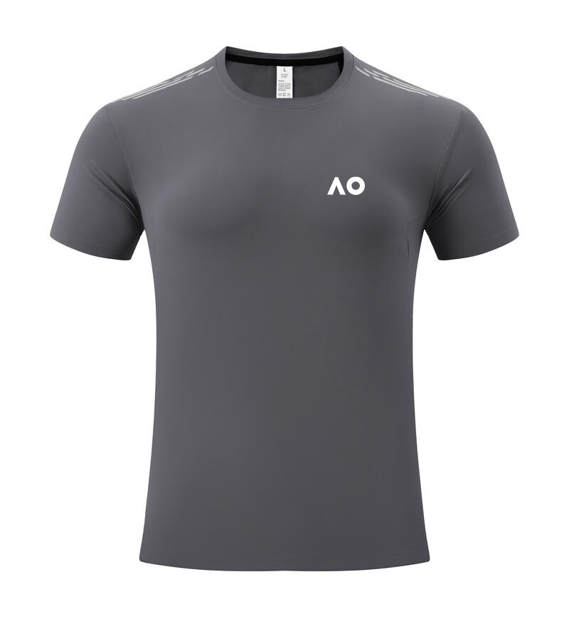 新款澳网网球服男款速干透气吸汗运动训练服健身跑步费德勒短袖