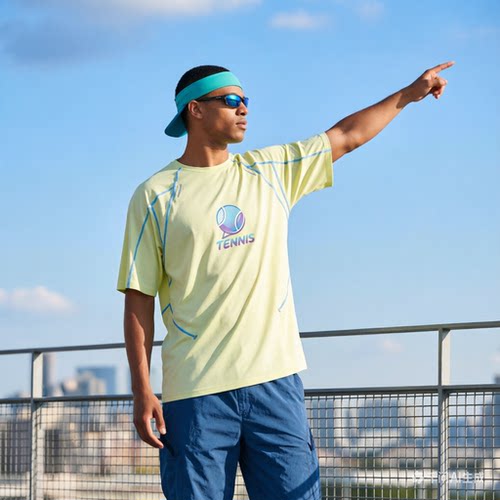 速干T恤夏季运动短袖透气宽松网球服健身跑步吸汗速干衣男女百搭