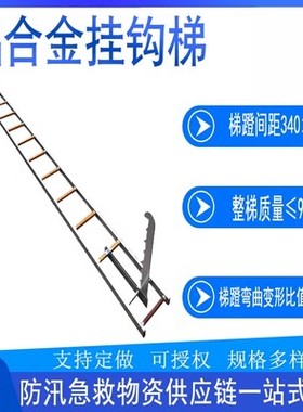 TGL4铝合金挂钩梯单杠伸缩式登高梯比武训练消防梯H型攀高拉梯