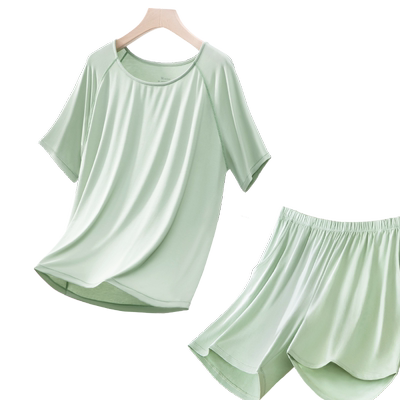 女士天丝简约短袖上衣