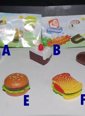 Gamesa 西餐快餐食玩 汉堡/热狗/雪糕/薯条/蛋糕 食物模型玩具