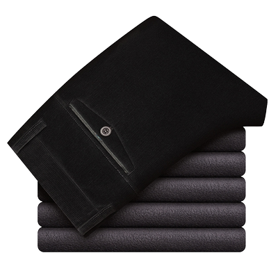 冬季加绒灯芯绒裤子男一体绒一体