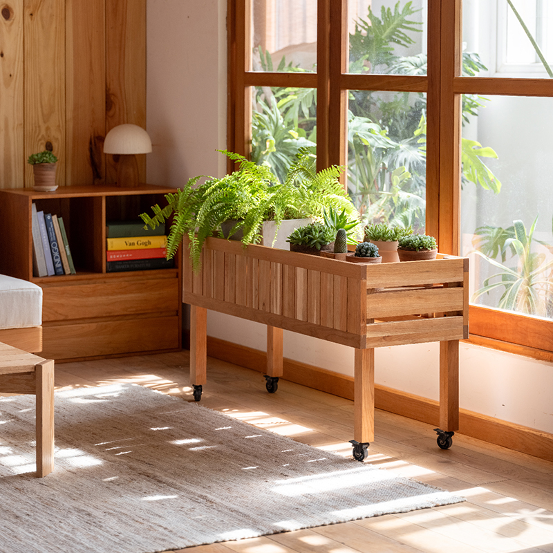 MUMO木墨 绿岛植物架 室内阳台简约花架多肉架落地式可移动置物架