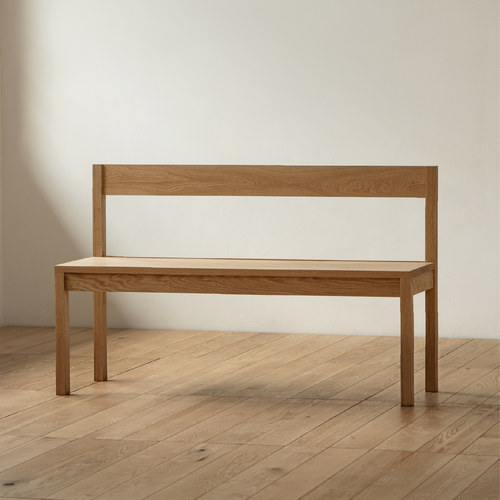 清简系列双人椅红橡木樱桃黑胡桃