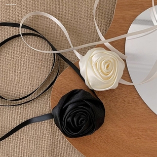 choker少女心细项链韩国纤细锁骨链简约短款颈带项圈脖链