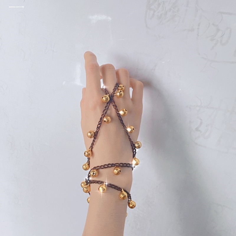 钛钢铃铛手链风简约气质百搭配饰女ins冷淡风情侣复古男