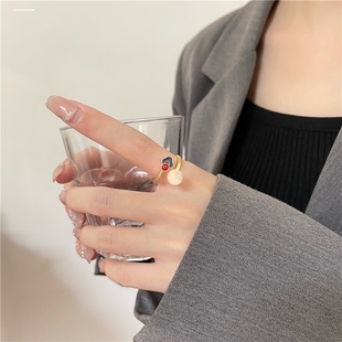 925银戒指环个性扳指潮男首饰戒子复古男士女生祥云