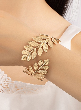 欧美夸张超炫臂环遮挡伤疤纹身个性臂环手镯演出走秀网红臂环