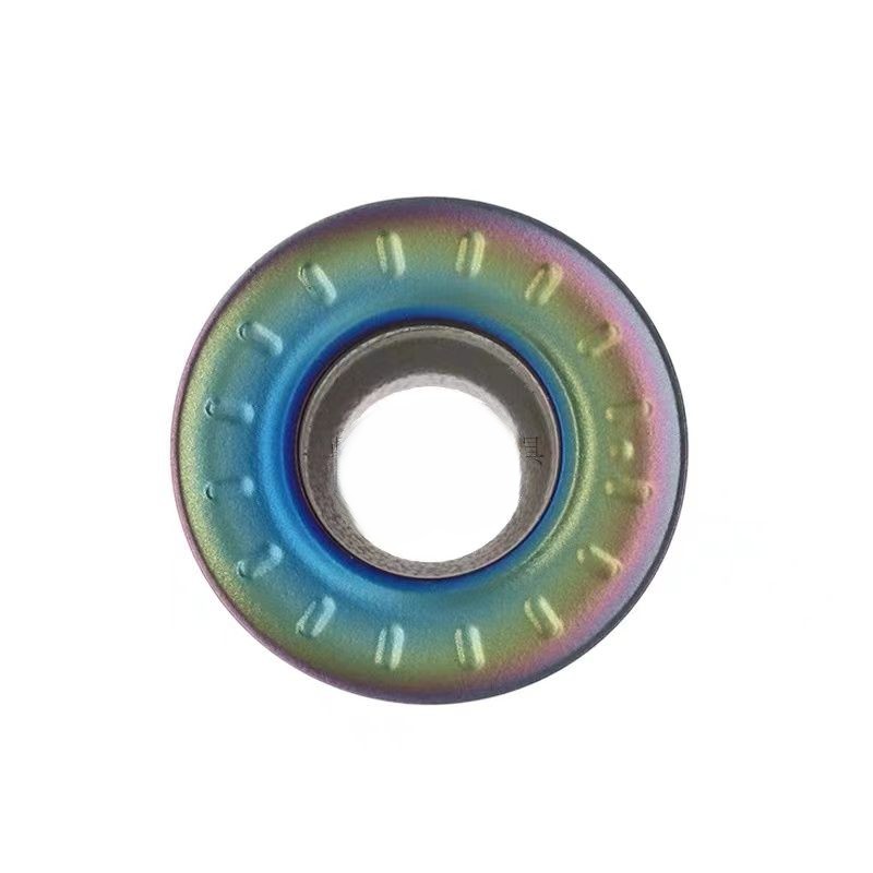 七彩高硬度圆铣刀片 RPMT1003 10T3 1204 MOE-JS TF618