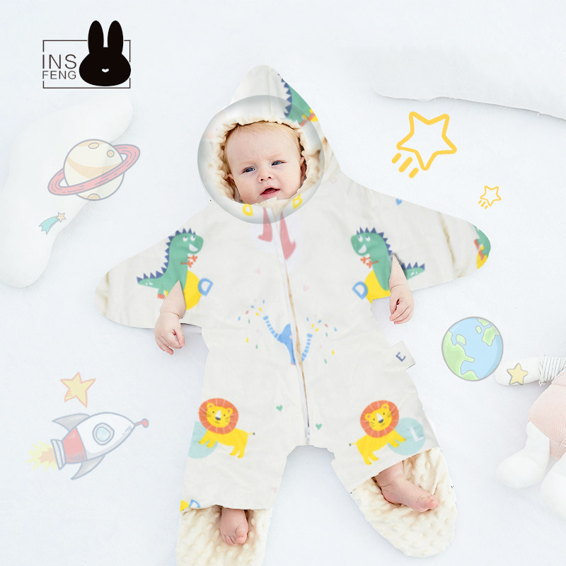ins baby peas Starfish Sleeping bag Autumn and winter pure cotton thickening winter baby children Four seasons constant temperaturein the Diapers/Care/Feeding/Push lathe , Sleeping bag/Mat/Pillow/Bedding , Sleeping bag/Anti Tipi  category - from Buy2taobao.com to provide professional Taobao agent buy service