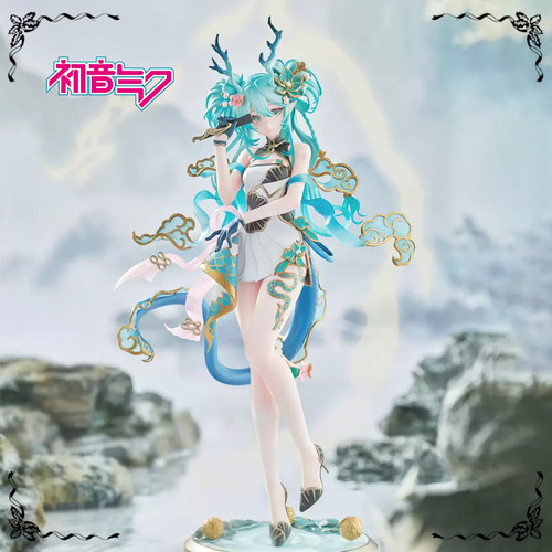 【恋空少女】打样中初音未来青龙Ver旗袍礼服COS全套
