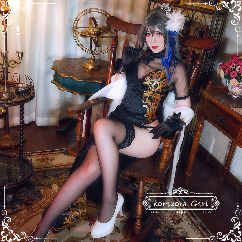 【恋空少女】现货 碧蓝航线路易九世「瑰丽的执勤人」高叉旗袍cos
