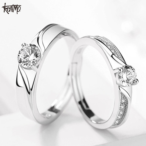 KENMO肯默s925银情侣对戒
