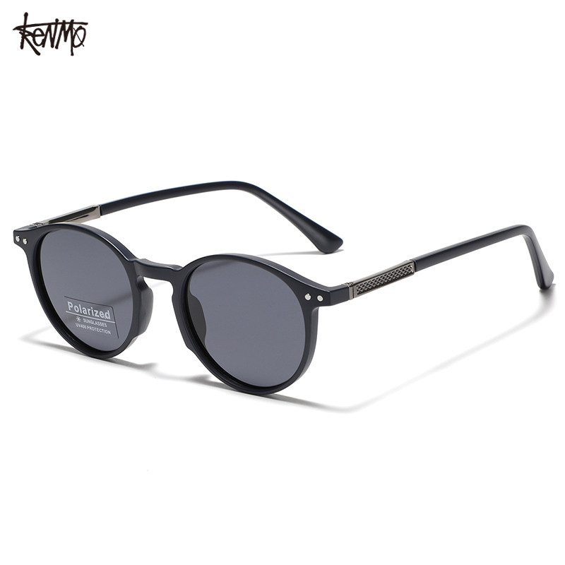 肯默户外遮阳防紫外线偏光潮流酷时尚椭圆形墨镜男女同款太阳眼镜
