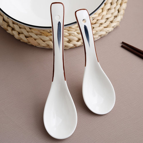 加长小勺子景德镇汤勺陶瓷