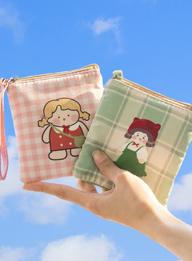 免尴尬卫生巾收纳小包装口红m巾迷你手腕学生大容量姨妈巾收纳包