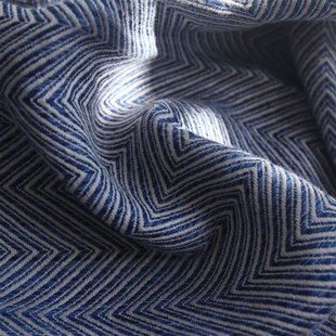 精品轻奢 少量剩余 法式小众人字纹设计感亚麻流苏沙发巾盖毯披肩