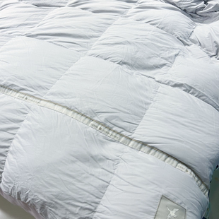 正品羽绒被95鹅绒被双人4D零压感匈牙利白鹅绒冬灰色 保暖