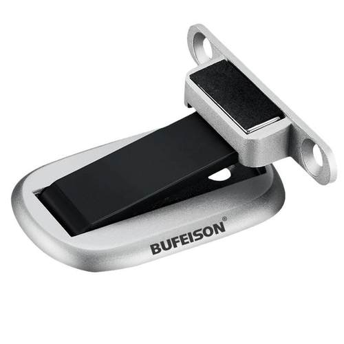 超薄隐形防风地吸卫生间门吸极窄门边框免打孔玻璃铝合金极简门阻