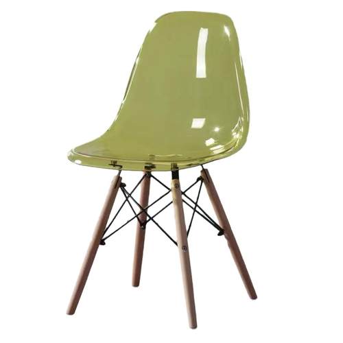 透明亚克力水晶椅简约时尚靠背休闲餐椅咖啡厅奶茶店吧台椅