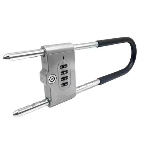 玻璃门锁挂锁密码锁防水防锈u形锁门锁u型锁家用防盗钥匙密码双开