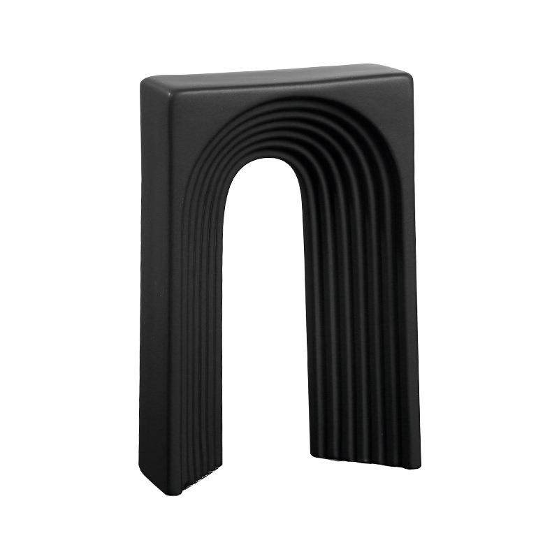 创意轻奢抽象几何陶瓷摆件北欧现代售楼部软装样板间饰品工艺品