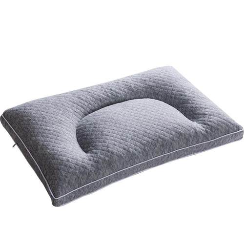 针织棉pe软管枕头tpe成人C型日式分区空心枕头可水洗软管枕