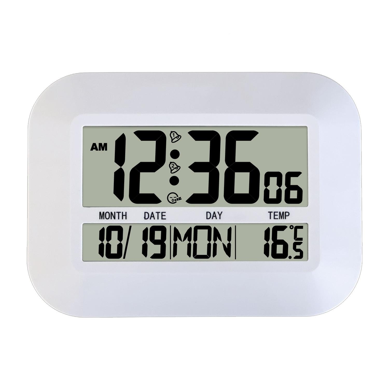 爆品数壁万挂钟客厅卧室LCD多能墙贴功钟多功能H149年字历