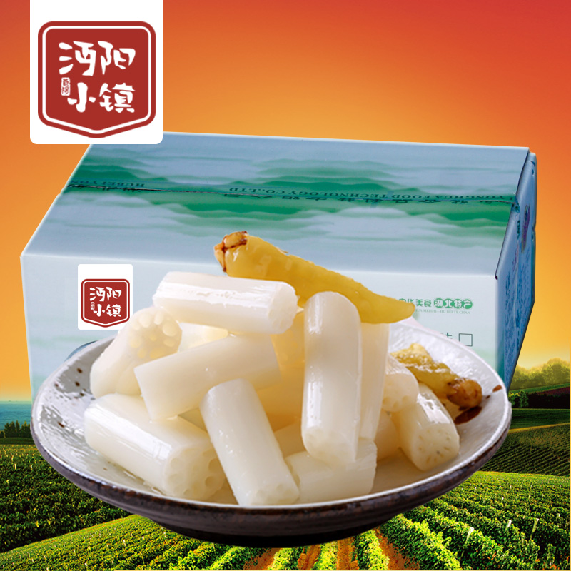 湖北特产 沔阳小镇 农家泡藕带泡菜藕苗藕尖酸甜味 400G*20袋整箱